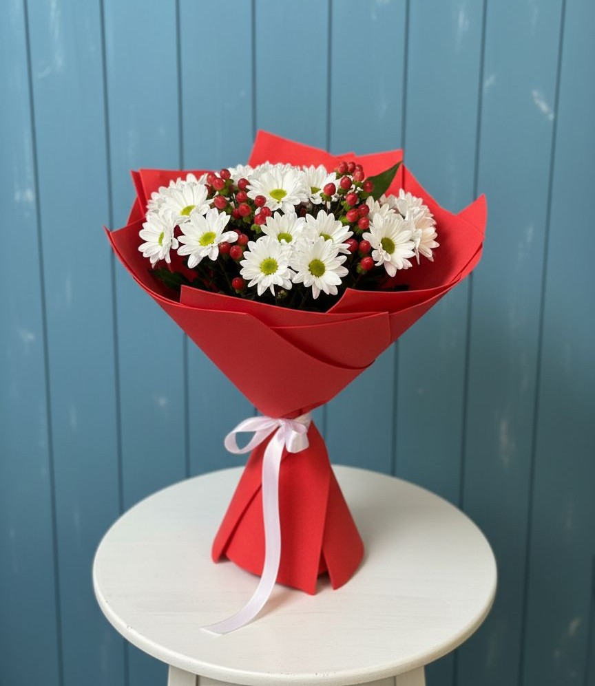 Букет цветов из: Хризантемы в Русский Акташ