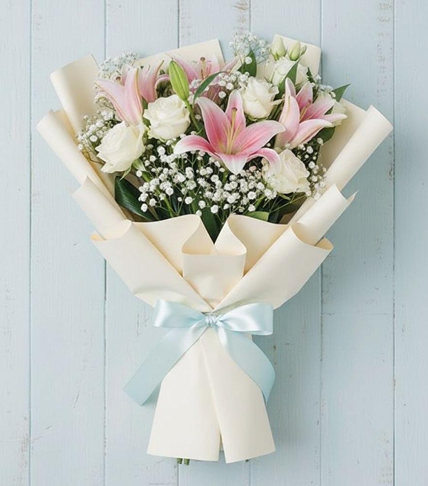 Букет цветов из: Лилии в Русский Акташ