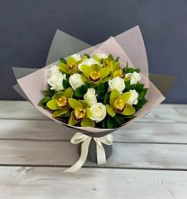 Букет цветов из:  Орхидеи и Розы #REPLACE_PRED# Русский Акташ