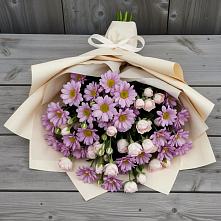 Букет цветов из:  Розы и Хризантемы в Русский Акташ