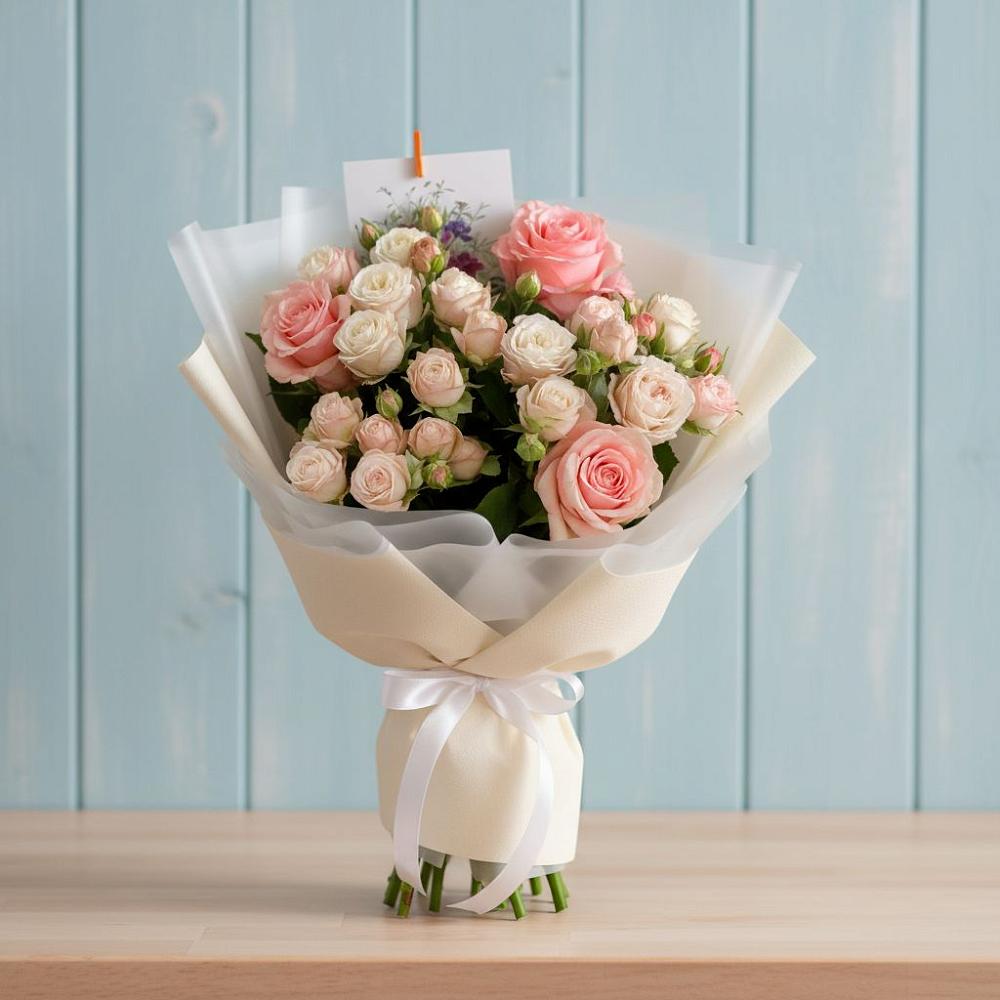 Букет цветов из: Розы в Русский Акташ