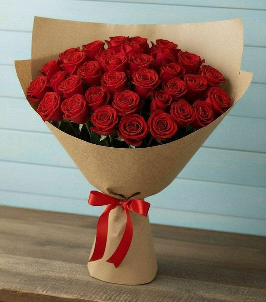 Букет Красные розы Милано в Русский Акташ