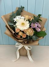 Букет цветов из:  Герберы и Хризантемы в Русский Акташ