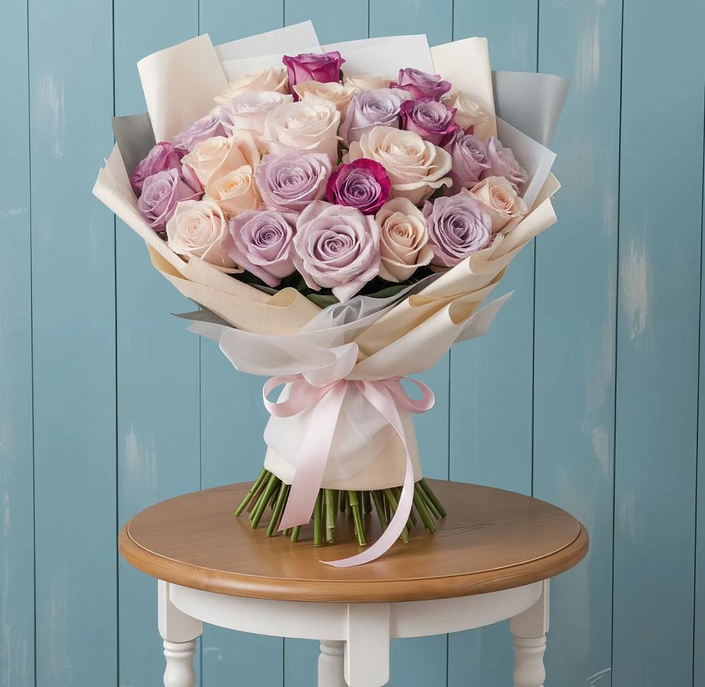 Букет цветов из: Розы в Русский Акташ