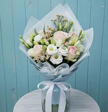 Букет цветов из:  Розы и Лизиантусы #REPLACE_PRED# Русский Акташ