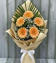 Букет цветов из:  Герберы в Русский Акташ